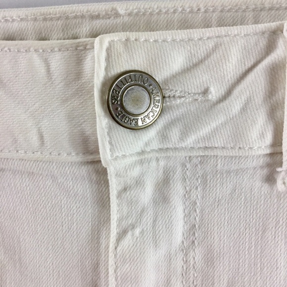 AMERICAN Eagle Midi Super Stretch Shorts White - Picture 5 of 12